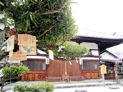 飛鳥寺　冬の飛鳥の風景