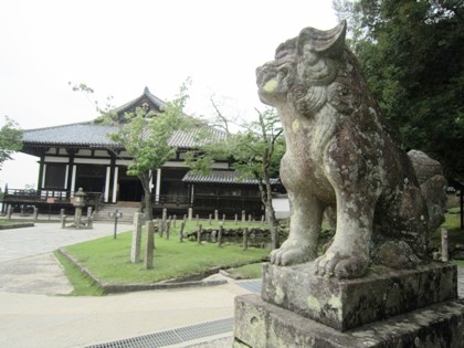 手向山八幡宮の狛犬