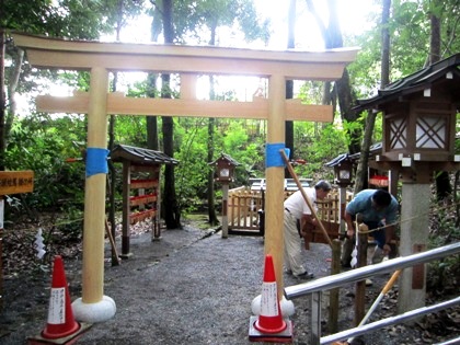 夫婦岩の鳥居