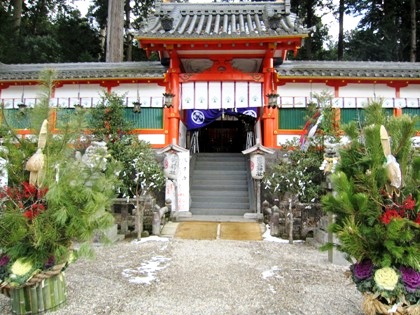 墨坂神社の門松