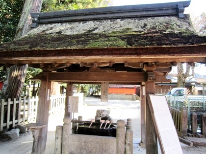 宇太水分神社の手水舎