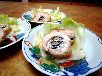 大和肉鶏とひじきのチャーシュー仕立て