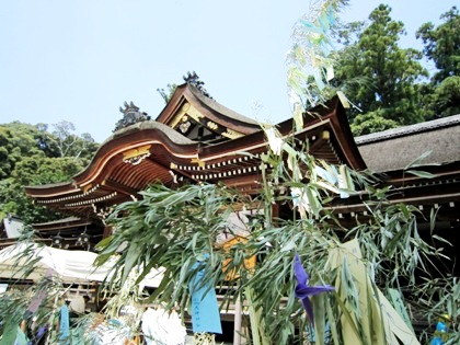 七夕祭　大神神社拝殿