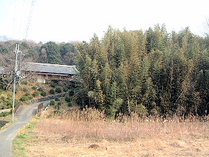 香久山に通じる道